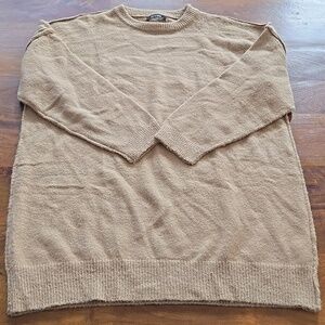 BTFBM Tan Oversized Tunic Sweater Size Medium